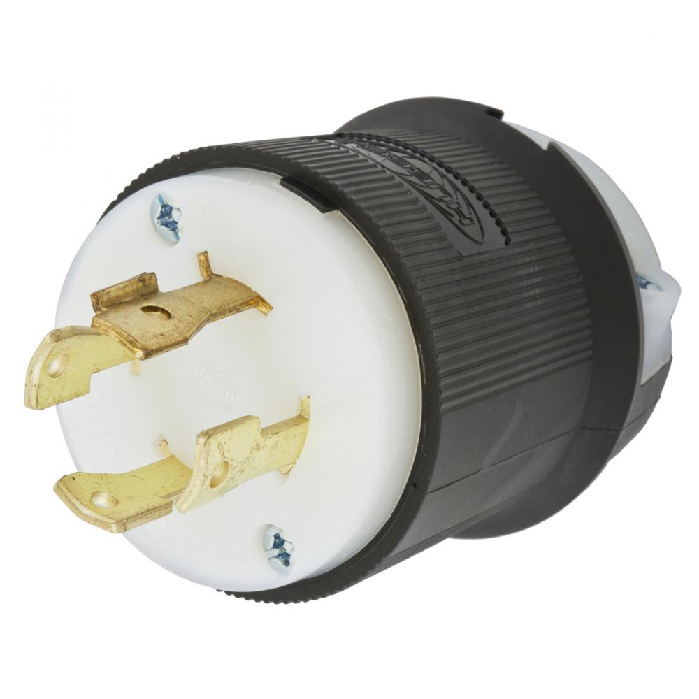 LKG PLUG, 30A 3P 600V, L17-30P, B/W