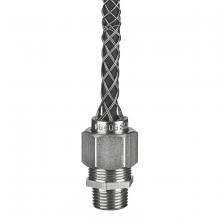 Hubbell Wiring Device-Kellems CG612SST - STR MALE SS DCG, .625-.750", 3/4" W/MESH