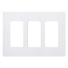 Lutron Electronics CW-3-WH - CLARO WALLPLATE 3 GNG WH