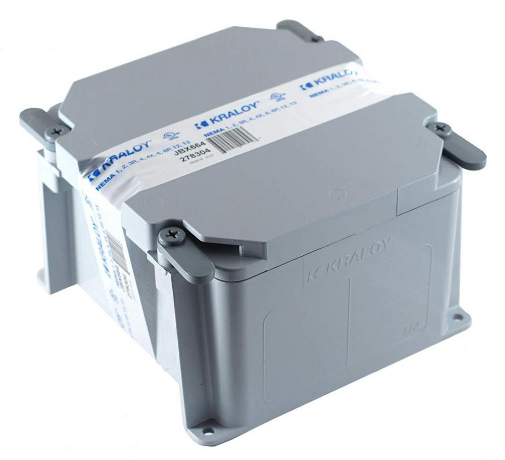 4&#34;x4&#34;x4&#34; PVC JUNCTION BOX KRALOY