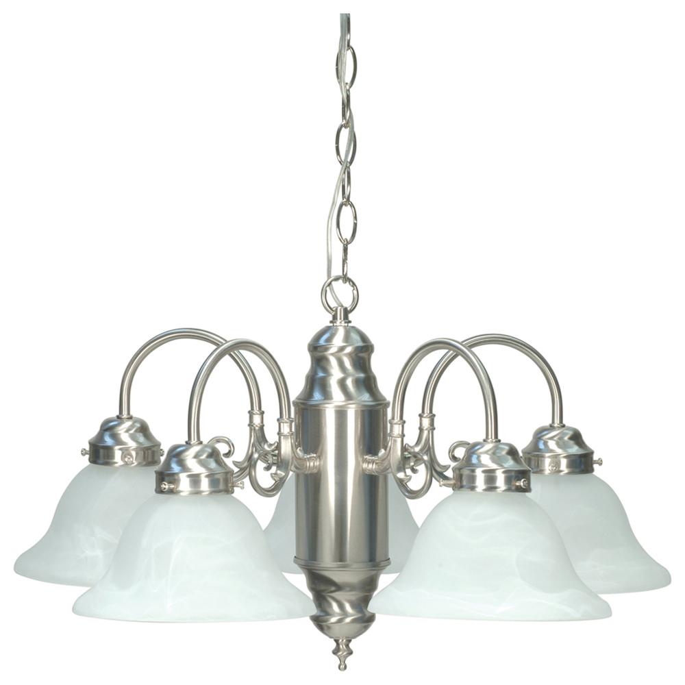 5LT CHANDELIER Brushed Nickel