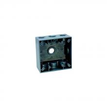 Eaton Crouse-Hinds TP7106 - 2 G WP BOX 2 DP 3/4 5 HOLE GRAY