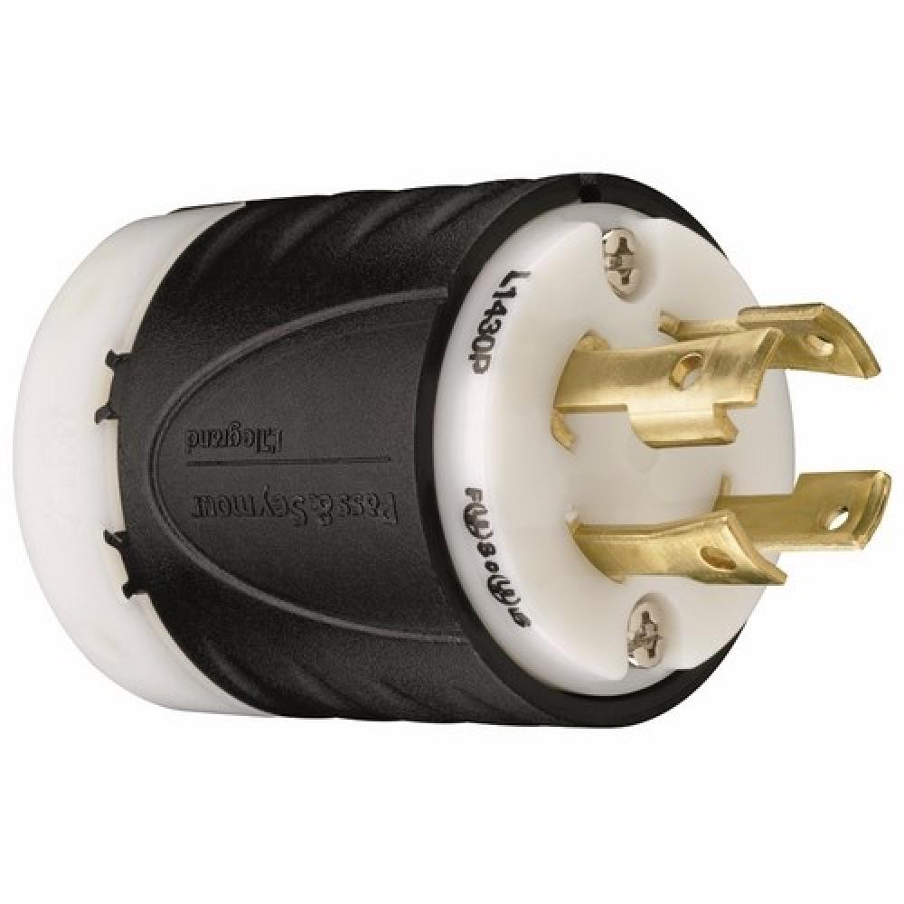 TURNLOK PLUG 4W 30A 125/250V B&W