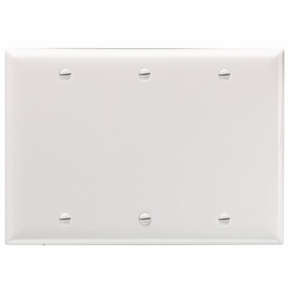 SMOOTH WALL PLATE 3G BLNK BOX MT WH