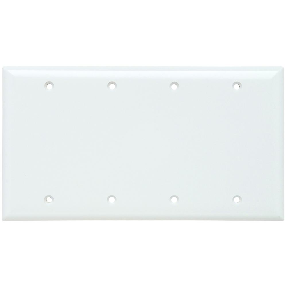 SMOOTH WALL PLATE 4G BLNK BOX MT