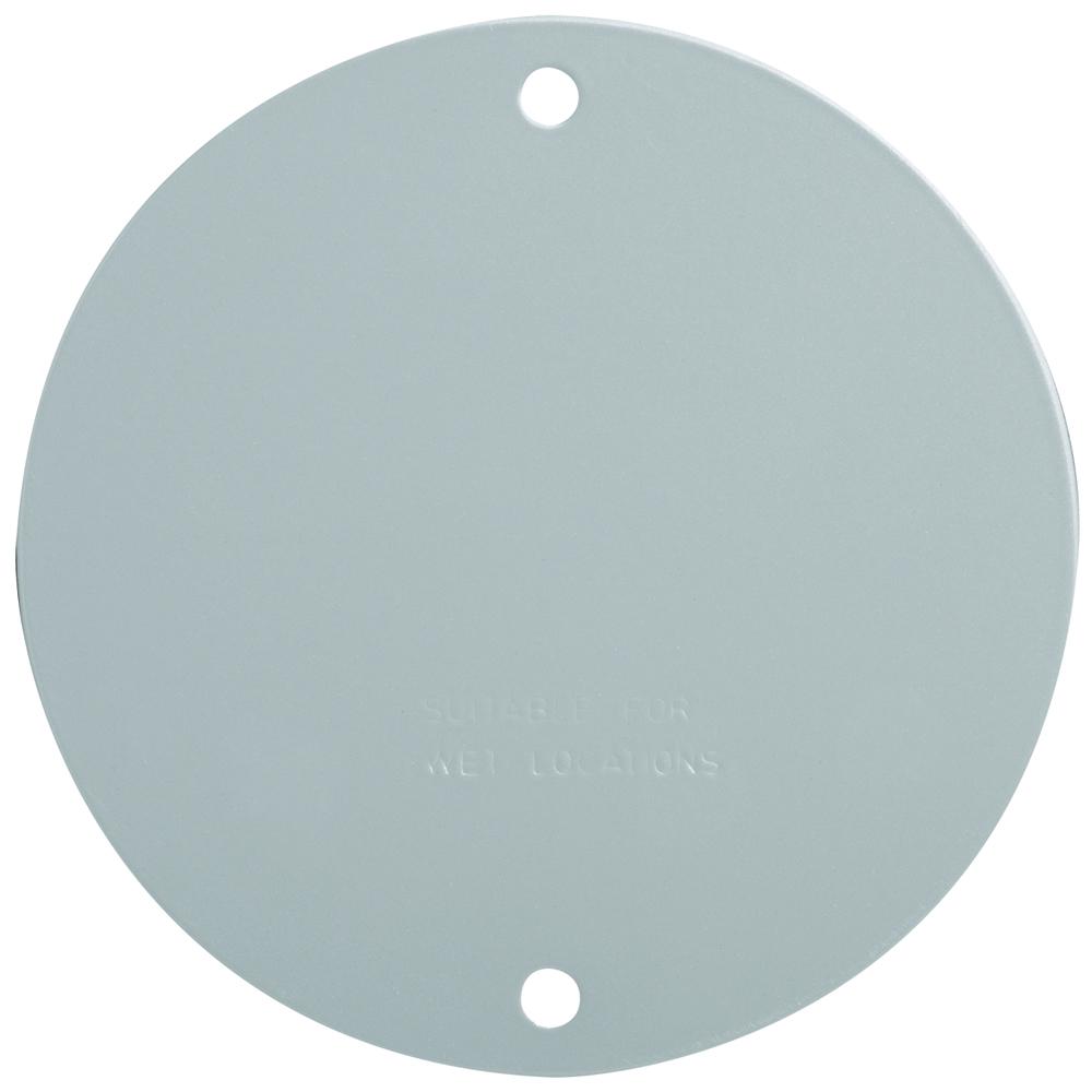 WP COVER ROUND BLANK W/ GASKET