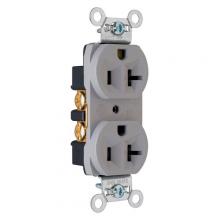 Legrand-Pass & Seymour CRB5362GRY - 20A 125V CONSTRUCT DUPLEX RECEPT GRY