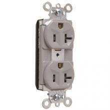 Legrand-Pass & Seymour PT5362GRY - DUP RECEPT SPEC GRADE 20A/125V GRY