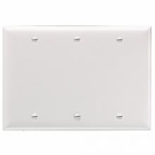 Legrand-Pass & Seymour SP33W - SMOOTH WALL PLATE 3G BLNK BOX MT WH