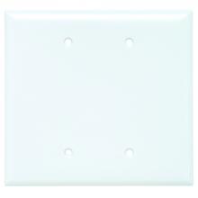 Legrand-Pass & Seymour SPO23W - SMOOTH PLASTIC JUMBO 2G BLANK WH