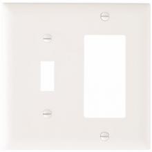 Legrand-Pass & Seymour TP126W - TRADEMASTER PLT 2G 1 TOG 1 DECOR WH