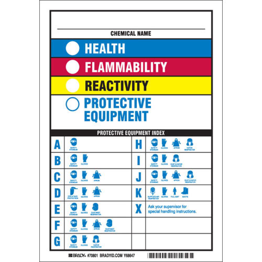 HMIG CHEM ID MS MAGNETIC 10X7 4 COLOR