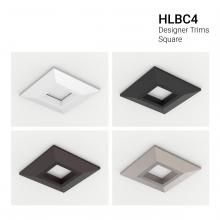 Cooper Lighting Solutions HLBC4STRMSN - 4" HLB COMFORT, SQUARE OVERLAY, SATIN NI