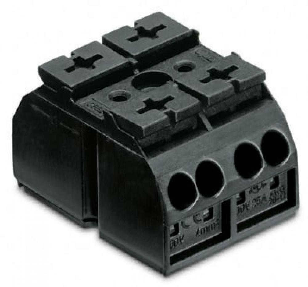 4Cchassis-mnt term strip 2Pl WO 1snapft per pole