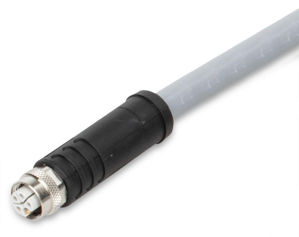 Power Cbl M12L socket straight 5Pl 5 m