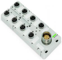 WAGO 757-185/100-000 - M12 sensor/actutr Bx 8way 5Pl M23 WOLED