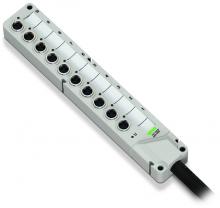 WAGO 757-483/000-010 - M8 sensor/actutr Bx 8way 3Pl 10mectCbl