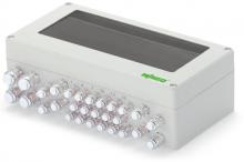 WAGO 850-827/002-000 - IP65 Alum RAL 7035 WxHxD 320x100x160mm 4xM20 8xM