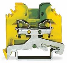 WAGO 281-107 - 2C TB4mm 35x15-35x7.5 400mm GRN-YLW