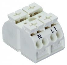 WAGO 862-2662 - 4Cchassis-mnt termstrip 2Pl N-L1wO SelftappScrw2
