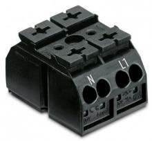 WAGO 862-2552 - 4Cchassis-mnt term strip 2Pl N-L1 WO 3mm øScrw-