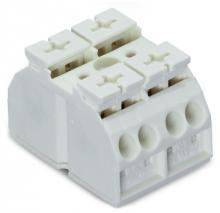 WAGO 862-662 - 4Cchassis-mnt term strip 2Pl WO SelftappScrw2.9m