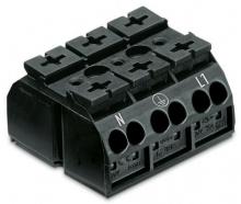WAGO 862-2593 - 4Cchassis-mnt term strip 3Pl N-PE-L1 WO 4mm 400m