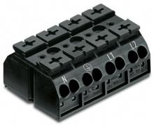 WAGO 862-8594 - 4Cchassis-mnt term strip 4Pl N-PE-L1-L2 w 4mm 40
