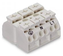 WAGO 862-1693 - 4Cchassis-mnt term strip 3Pl PE-N-L1 WO 4mm 400m