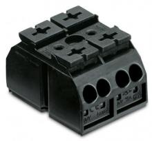 WAGO 862-532 - 4Cchassis-mnt term strip 2Pl WO 1snapft per pole