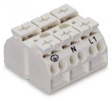 WAGO 862-1693/999-950 - 4Cchassis-mnt term strip 3Pl PE-N-L1 WO 4mm 400m