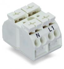 WAGO 862-2632 - 4Cchassis-mnt term strip 2Pl N-L1 WO 1snapft per