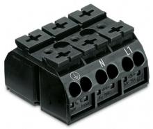 WAGO 862-1593 - 4Cchassis-mnt term strip 3Pl PE-N-L1 WO 4mm 400m