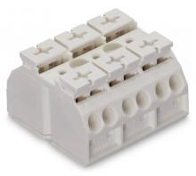 WAGO 862-693 - 4Cchassis-mnt term strip 3Pl WO tact 4mm 400mm W