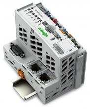 WAGO 750-8102/025-000 - Cntrl PFC100 2xETH RS-232/-485 Ext Temp LtGRA