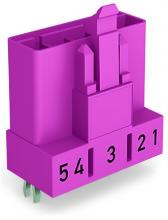 WAGO 890-895 - Plug forpcBs straight 5Pl pink